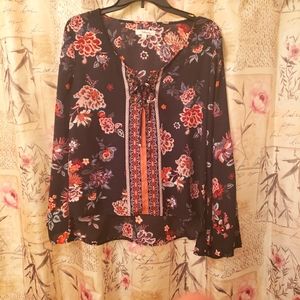 Takara size large color black tan & mauve